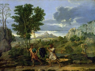 Herfst, of de tros druiven genomen uit het Beloofde Land door Nicolas Poussin